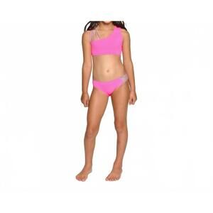 NEW LITTLE PEIXOTO girls' olivia bikini set in pebble haute pink